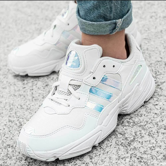 white chunky adidas sneakers